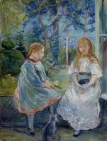 Morisot, Berthe - Little Girls at the Window, Jeanne and Edma Bodeau